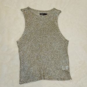 Champagne sleeveless top